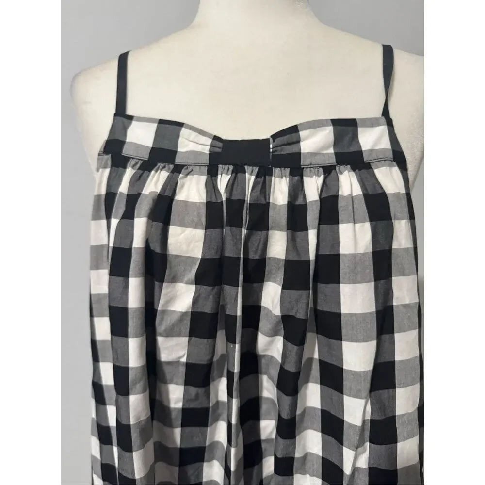 Kate Spade New York dream a little dream Gingham sleeveless dress XL